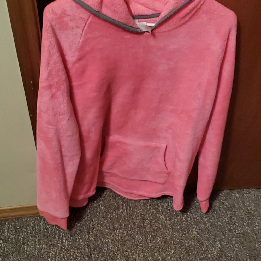 Fuzzy fleece hoodie